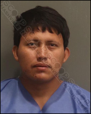 Rony Monterroso stabs roommate’s door after accusing him of stealing his money